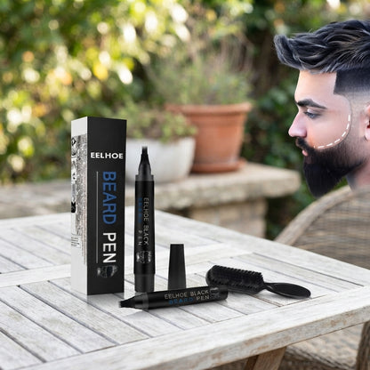PEN BEARD KIT DE BOLÍGRAFO RELLENADOR DE BARBA EELHOE PARA HOMBRE, LAPIZ