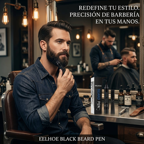 PEN BEARD KIT DE BOLÍGRAFO RELLENADOR DE BARBA EELHOE PARA HOMBRE, LAPIZ