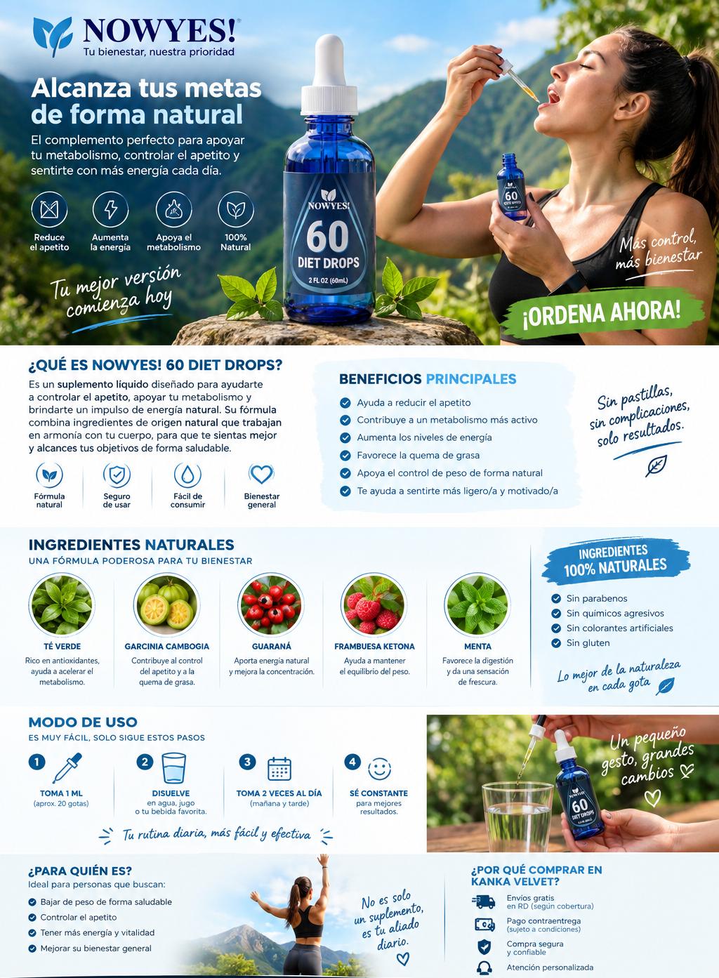 NOWYES! 60 DIET DROPS