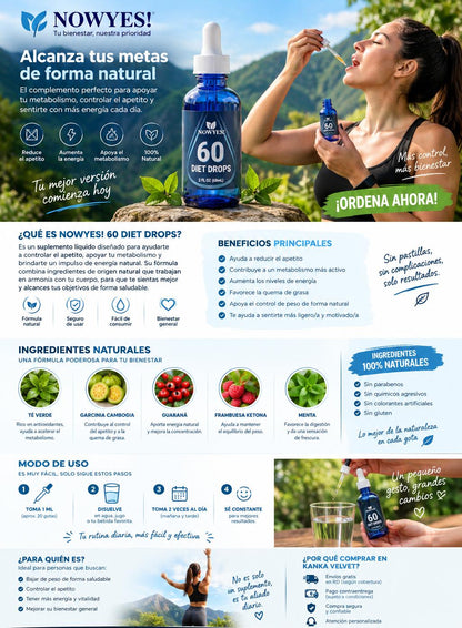 NOWYES! 60 DIET DROPS